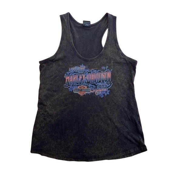 Harley-Davidson Tank Top Sleeveless‎ Graphic Rockstar Biker Tee Black - Picture 1 of 6